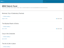Tablet Screenshot of mrnystyleandtravel.com